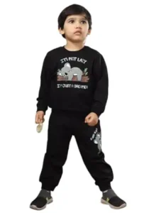 POLKA TOTS 100% Cotton Full Sleeve Co-Ord Joggers for Kids | Winter Wear for Kids, Toddler & New born | Trendy Sweatshirt & Joggers, Baby Dress for Boys & Girls | Warm Clothes from 6 Months to 8 Years