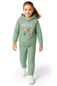 HELLCAT Trendy Co-ords With Hoodie Sweatshirt and Trackpant Clothing Set for Girls.