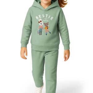 HELLCAT Trendy Co-ords With Hoodie Sweatshirt and Trackpant Clothing Set for Girls.
