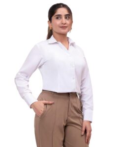 ESTA Women Full Sleeve Stylish Western Official Formal Shirts Regular fit Shirts for Women
