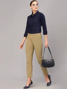 Style Quotient Women Solid Polycotton Regular Formal Shirt