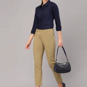 Style Quotient Women Solid Polycotton Regular Formal Shirt